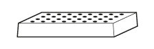 Tôle perforée standard pour l'utilisation en STAWA-R-bacs de rétention, acier inoxydable 1.4016 brut